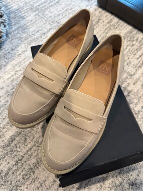 DV by Dolce Vita Neutral Beige Slip-On Loafers
